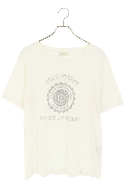 Saint Laurent Paris 464564 Yb1eh College Logo T-shirt Men's S