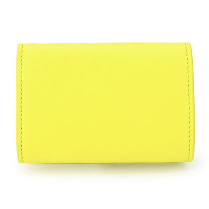 Balenciaga Trifold Wallet Paper Yellow