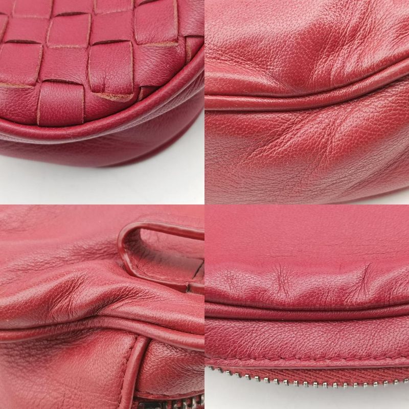 Bottega Veneta Intrecciato Burgundy Lambskin B07806689y