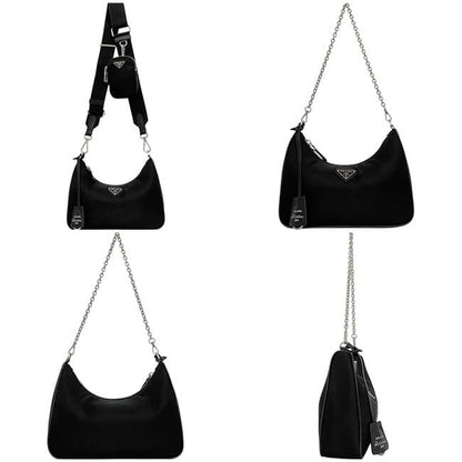 Prada 2way Bag Black NERO Reedition 2005