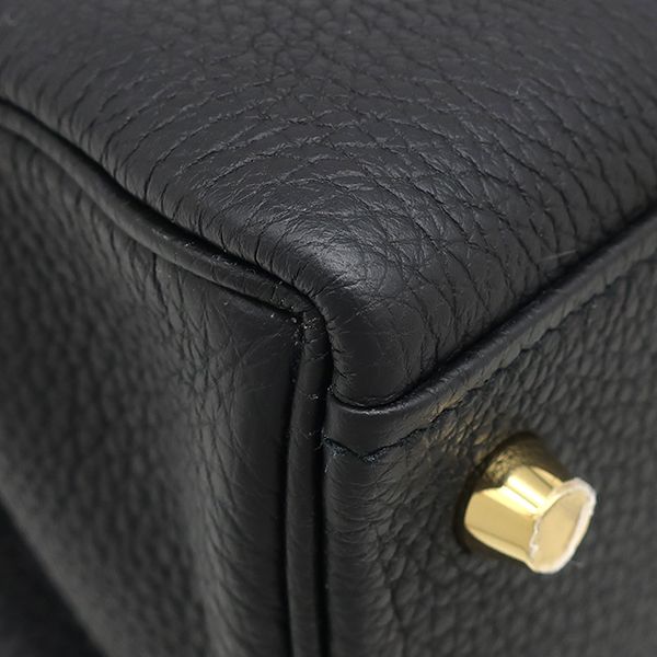 Hermes 2-Way Bag Kelly Touch 28 Inside Stitch Togo Niloticus Black Gold