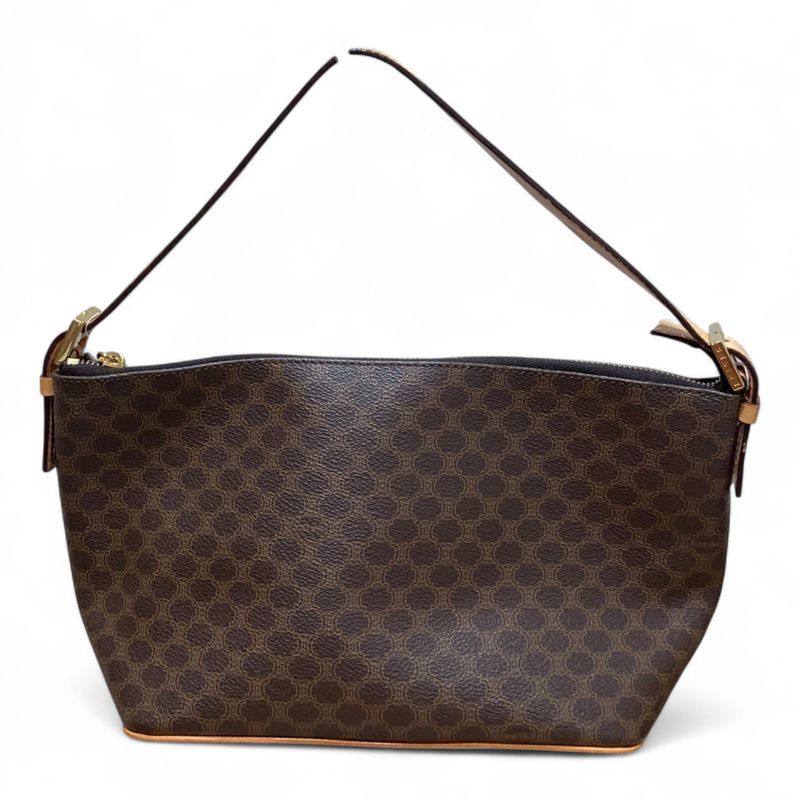 Celine ⑤ Macadam Hand Bag Triomphe Women's Brown FREE