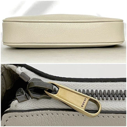 Gucci Mini Shoulder Bag Aphrodite White GG Marmont