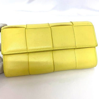 Bottega Veneta Foldable Long Wallet Ec22033 Yellow