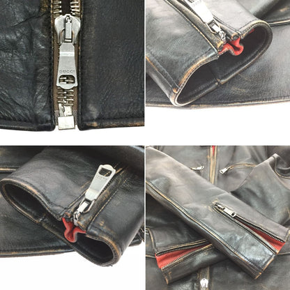 Gucci Men's Rider Jacket Size 44 454032 Xg313 Black