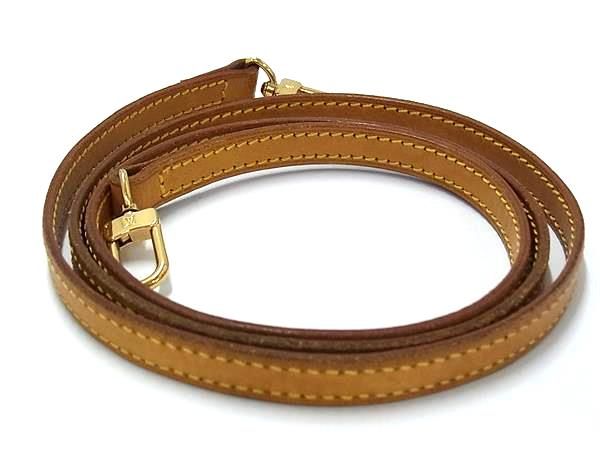 Louis Vuitton Leather Bag Shoulder Strap Crossbody Shoulder Women Men's Brown