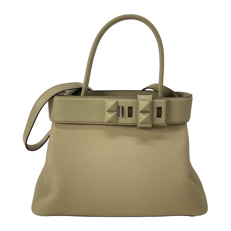 Hermes Handbag Medor Beige Marfa Silver Hardware /2way