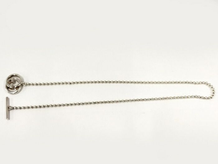 Gucci Interlocking G Necklace Sv925 Silver 216435