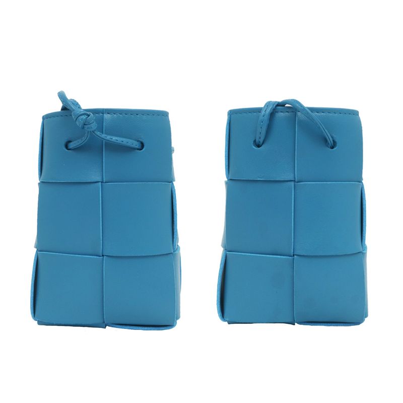 Bottega Veneta Cassette Mini Crossbody Shoulder Bag Bucket Bag Blue -