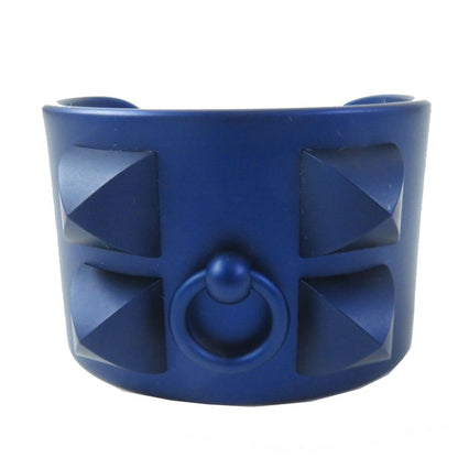 Hermes Collierd Chien Blue Ankle Alumium Bangle T2 With Box And Storage Bag
