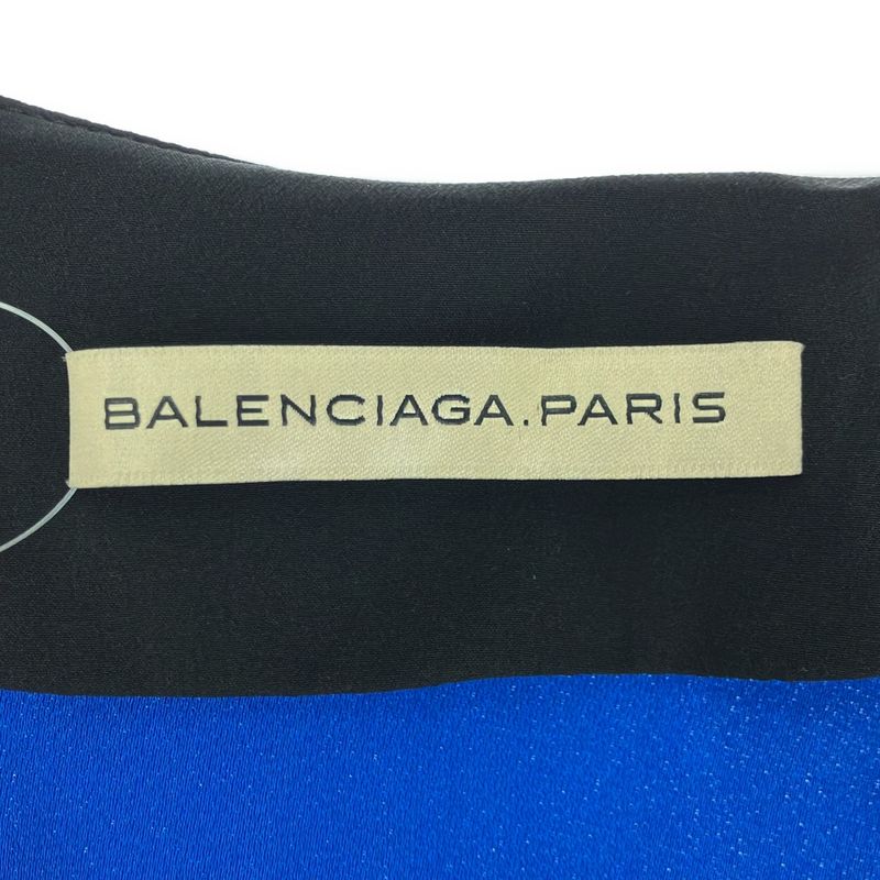 Balenciaga Bicolor Dress 277172 Blue 36