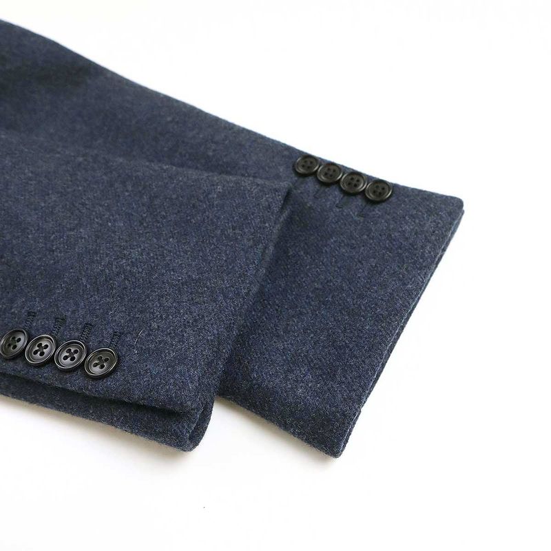 Hermes Wool Cashmere Chester Coat Pt9434 Navy 48