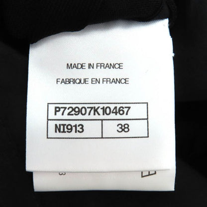 CHANEL P72907k10467 One Point Coco Mark Long Pleated Skirt Black 38 Made In