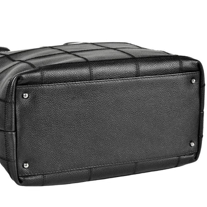 Chanel Coco Mark Choco Bar Tote Bag Caviar Skin Black