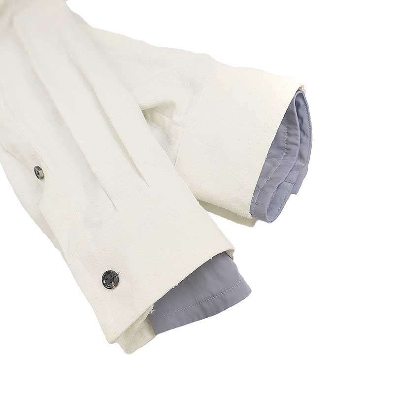 Bottega Veneta 23ss Double Layered Shirt White Purple 36 738507 V2sm0