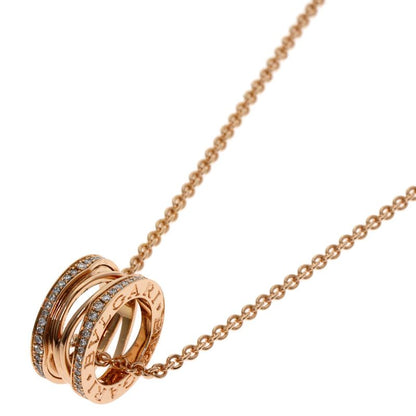 Bvlgari B-zero1 Bee Zero1 Design Legend Diamond Necklace 18K Pink Gold Ladies