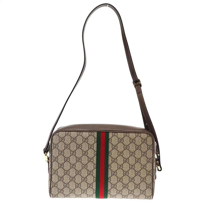 Gucci Ophidia GG Supreme Small Shoulder Bag Beige