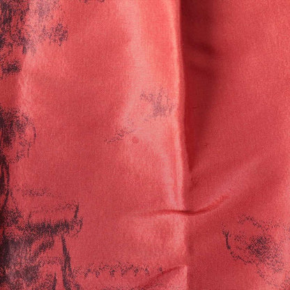 Hermes Silk Flared Skirt Women's 34 Horse Motif Horse Pattern Red Made In France