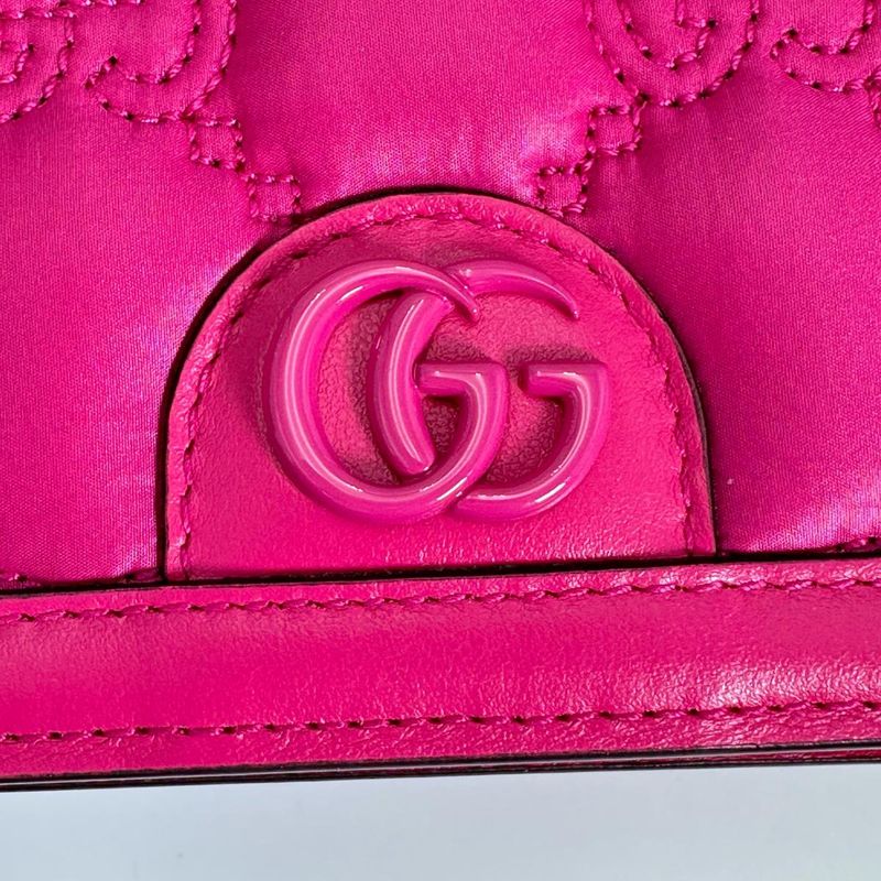 Gucci 2WAY Bag Handbag GG Mini Matelasse Handbag Gucci Pink