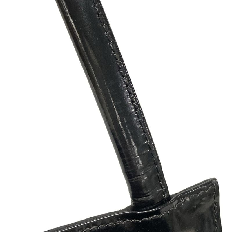 Dior/christian Dior Handbag Canage Stitch Black Leather