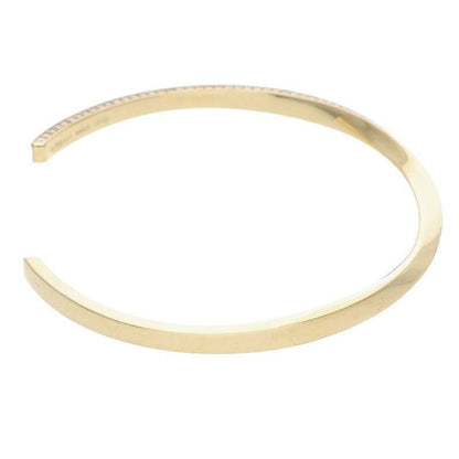 Celine Torsion 18K Yellow Gold Diamond Bangle Ladies