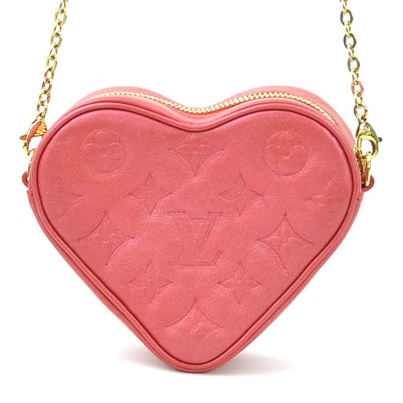 Louis Vuitton Shoulder Bag Monogram Empreinte Heart On Chain M80837