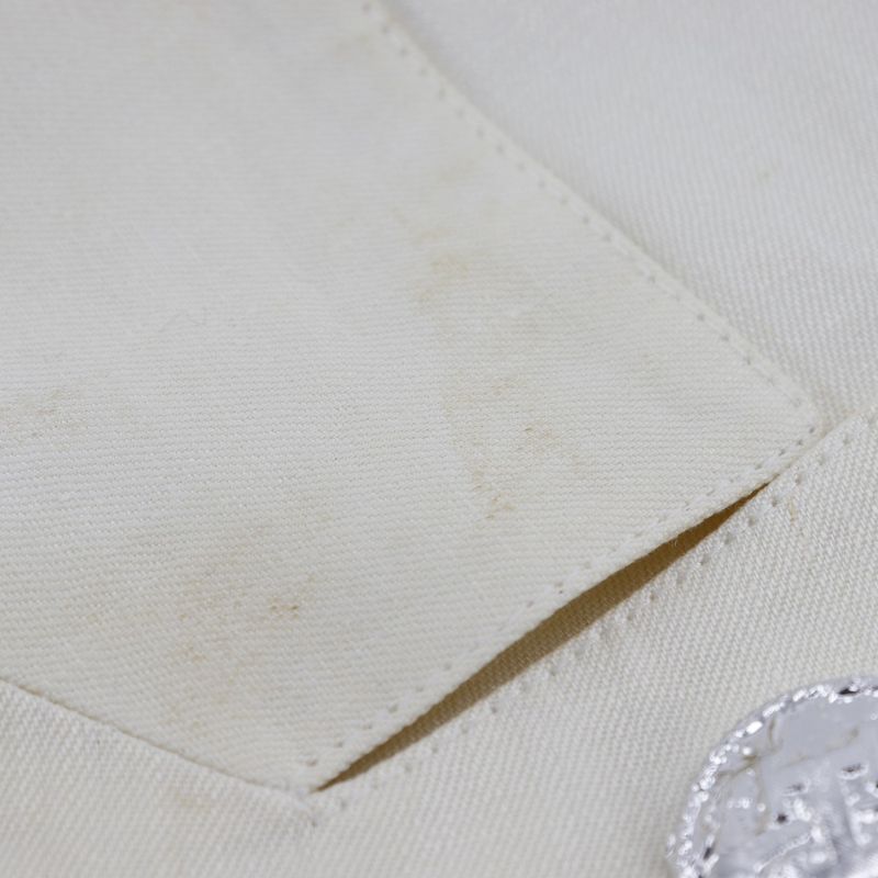 Hermes Skirt Suit Linen White Women's Set-up