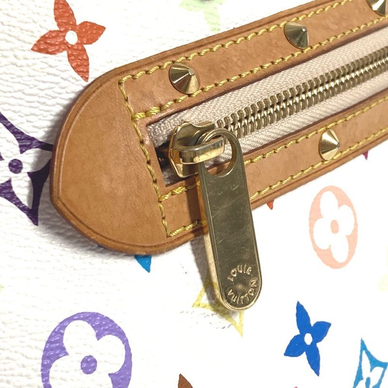 Louis Vuitton Handbag Alma M92647 Monogram Multicolor Canvas Bronze White