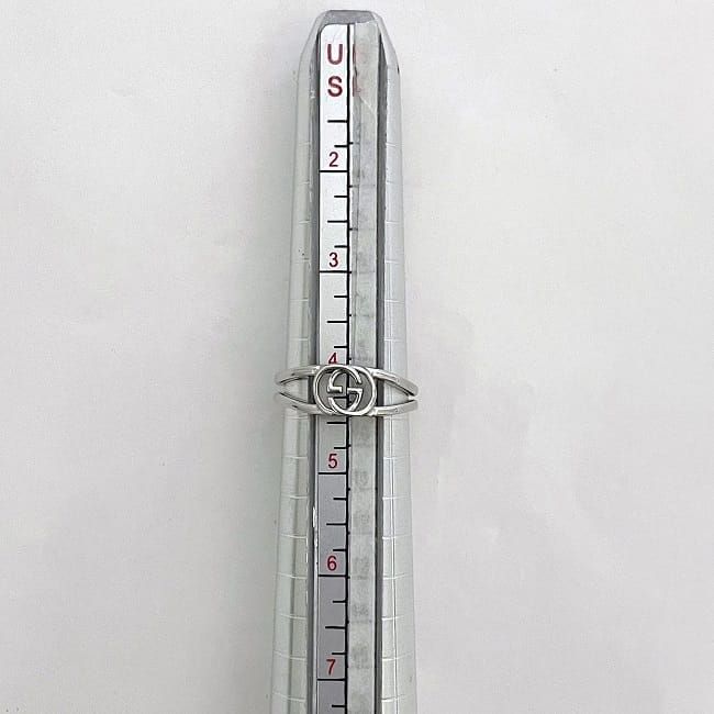 Gucci Ring Silver Interlocking
