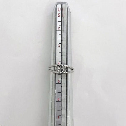 Gucci Ring Silver Interlocking