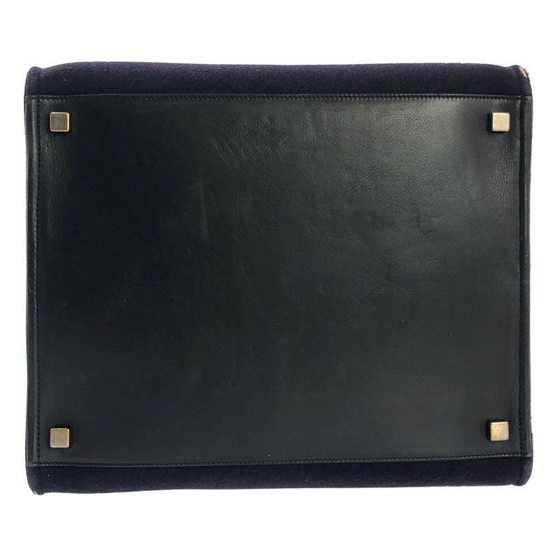 Celine Phoebe Philo Phoebe Luggage Phantom Felt Handbag - Navy - Women