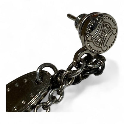 Celine ⑤ Earrings Women Blue×silver FREE