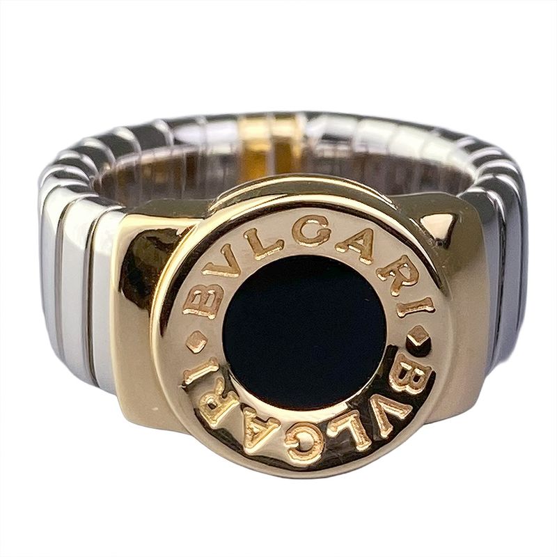 Bulgari Onyx Tubogas Ring
