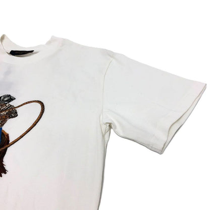 Louis Vuitton Short Sleeve T-shirt Graphic Embroidered 1afxnm Cotton White
