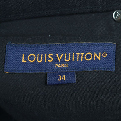 Louis Vuitton 24SS Hid70w Slim Stretch Denim Pants Cotton With Logo Button