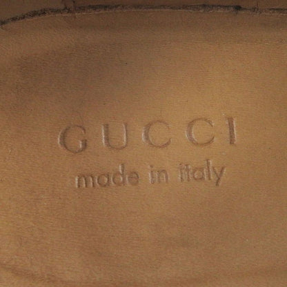 Gucci 450990 Leather Bee Embroidery Webline Perforated Coin Loafers Penny
