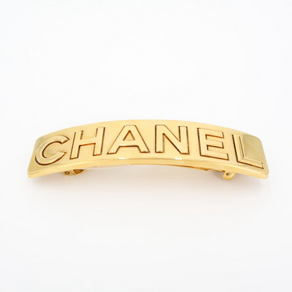 Chanel Logo Barrette Metal