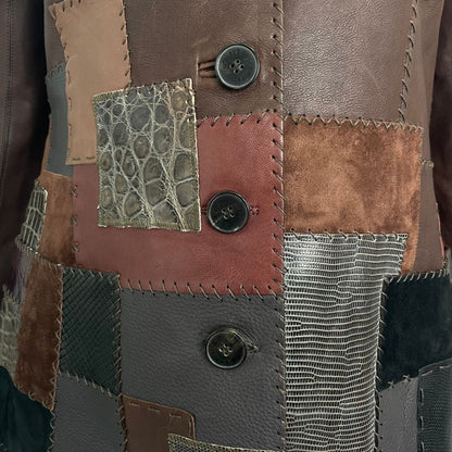 Hermes Jacket Leather Size 40 Multicolor