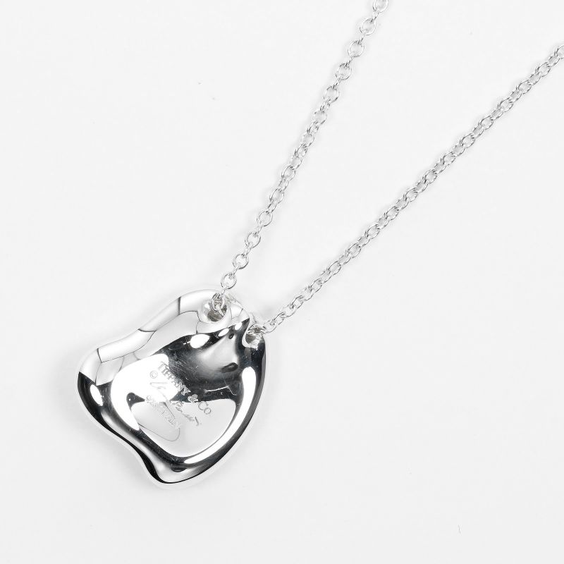 Tiffany & Co Full Heart 925 Silver Ladies 4.6g Necklace