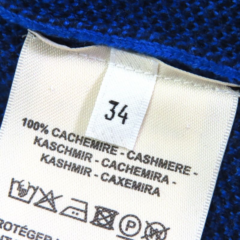 Hermes 22AW 2h2105d2 100% Cashmere Serie Buttons Allover Design Long Cardigan