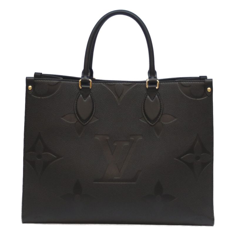 Louis Vuitton M45595 Black Monogram Empreinte On The Go MM Giant Tote Bag