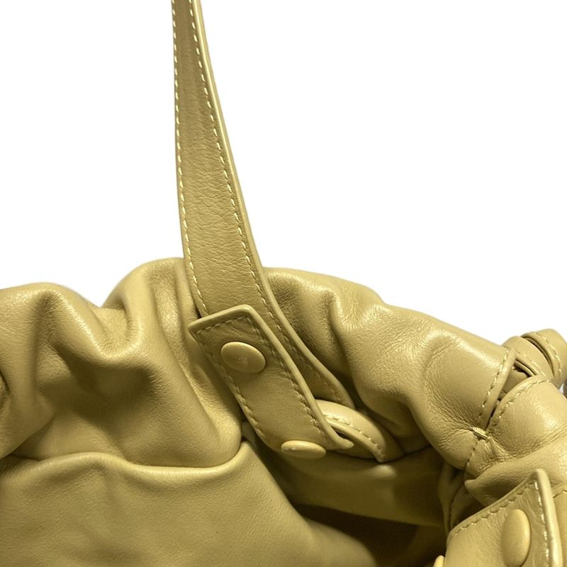 Bottega Veneta Shoulder Bag The Valve Beige Drawstring Shape / Detachable Strap