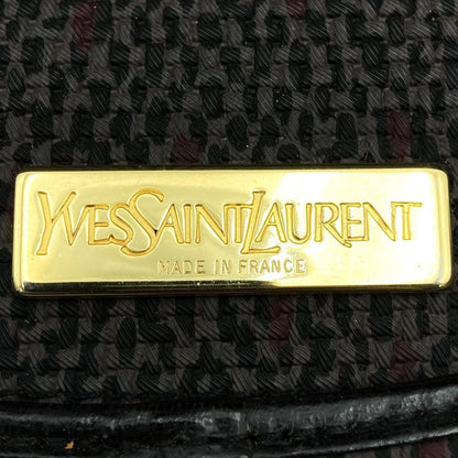 Saint Laurent Shoulder Bag Vintage Gray Pvc×leather Women Men