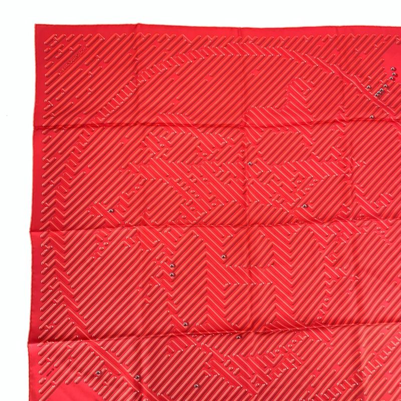 Hermes Silk Scarf Carre 90 Parcours D'H Labyrinth