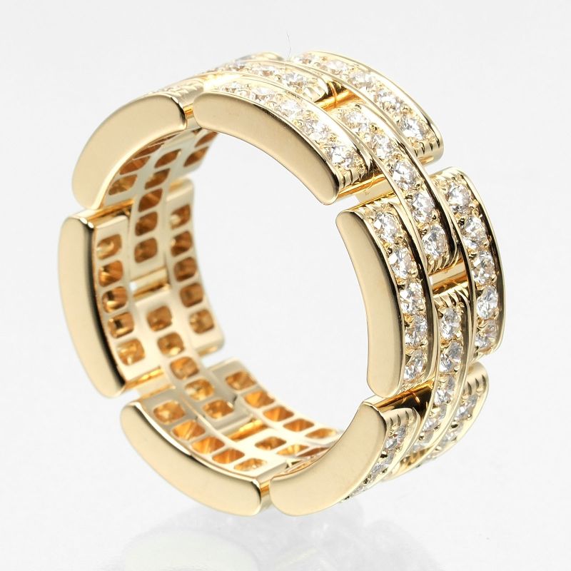 Cartier Maillon Panther 3-row 18K Yellow Gold And Fully Paved With Diamonds