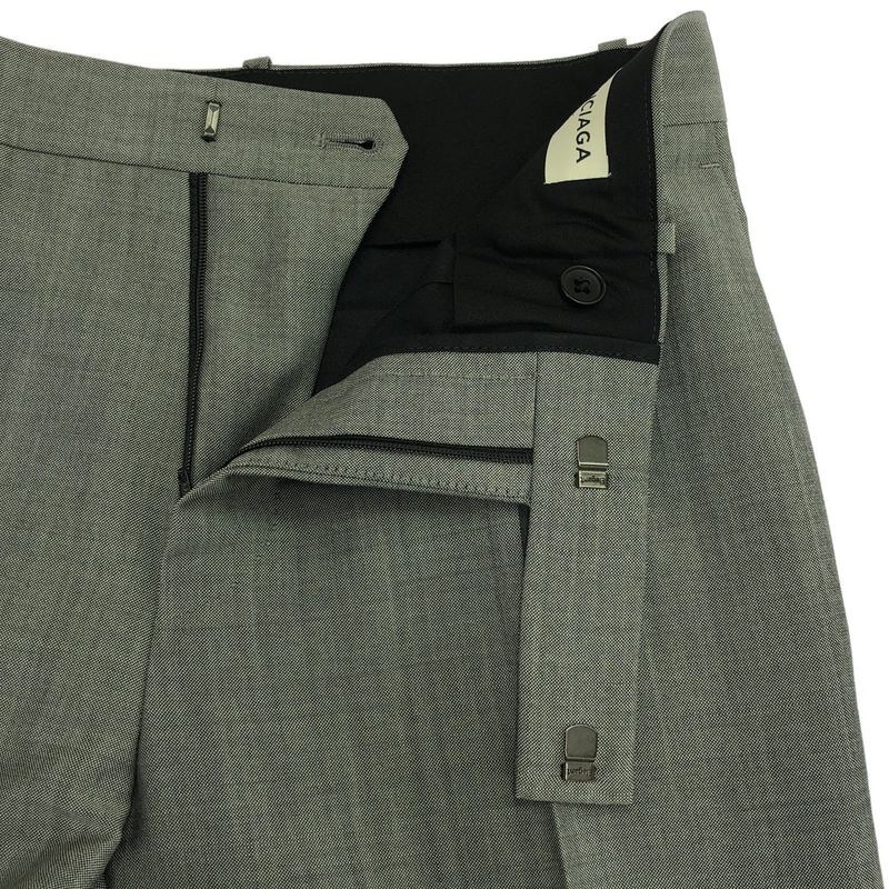 Balenciaga Wool Mohair Set-Up Suit 390206 Gray 44