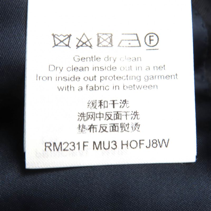 Louis Vuitton 2023 Hofj8w 100% Wool PONT NEUF FIT Allover Peaked Lapel Single