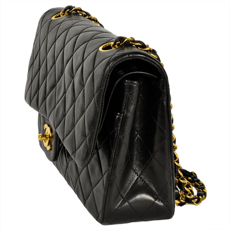 Chanel Matelasse 25 Shoulder Bag Lambskin A01112 Black Gold Hardware 7 Digits 3