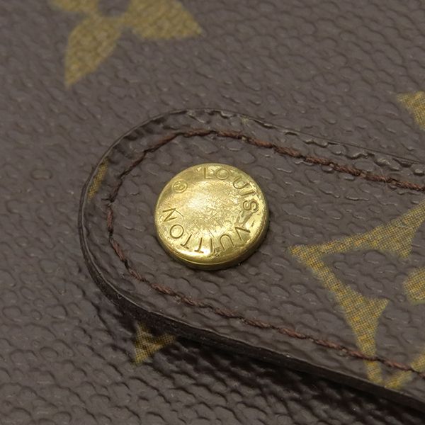 Louis Vuitton Bifold Wallet Compact Zip Monogram Canvas Monogram Gold Hardware