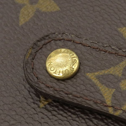 Louis Vuitton Bifold Wallet Compact Zip Monogram Canvas Monogram Gold Hardware